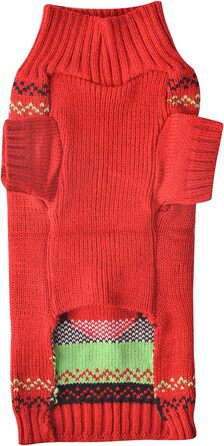 Стильний зимовий светр для собак на Новий рік з оленем (XXL, червоний)