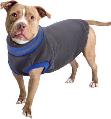 Пуловер для собак великих порід, тепла куртка з флісу, зимовий костюм для дому та вулиці (сірий, 2XL) XXL сірий