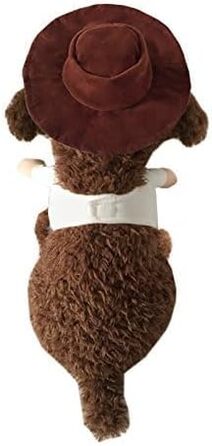 Костюм ковбоя для собак з капелюхом: костюми на Хелловін для котів та маленьких собак (S)