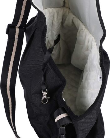 Сумка-переноска для собак і котів Oxford, чорна, регульована, до 5 кг, для подорожей та прогулянок