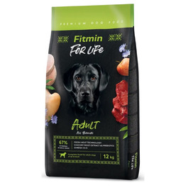 Сухий корм для дорослих собак усіх порід Fitmin Dog For Life, 12 кг