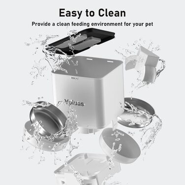 Автоматична годівниця для тварин VOLUAS 6L - для котів та собак