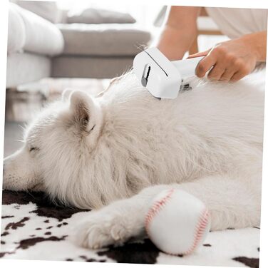 Перекладена та переписана назва: Щітка для собак та котів, щітка від линяння, 2 шт., фешенельна, для грубої шерсті, для догляду за шерстю, м'яка, для маленьких собак та котів, з м'яким наконечником