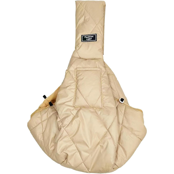 Трапляча сумка для собак та котів, зимова, з м'яким ременем, сумка-переноска для тварин, маленька, кольору абрикос