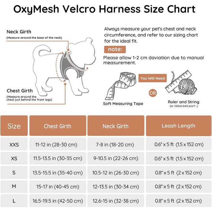 Шлейка для собак BELLA & PAL для маленьких собак з повідком, Step-in шлейка з Air Mesh, анти-тяга, світловідбиваюча, дихаюча, для цуценят, котяча шлейка, Mokka, XS (30-35см обхват грудей) Mokka