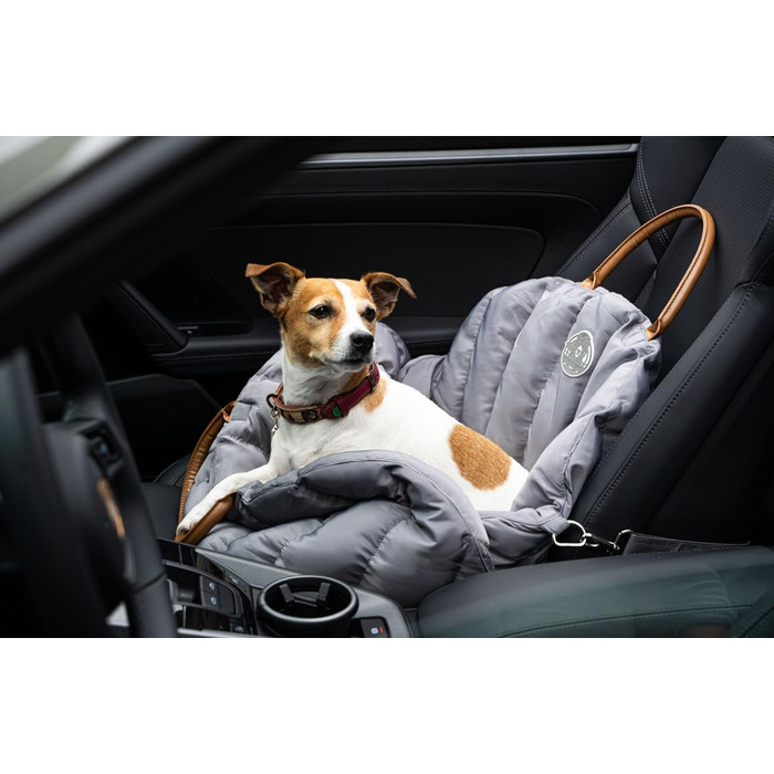 Сучасна переноска для собак Flying Dog Baily 3-в-1: сумка, автокрісло та переноска для маленьких собак до 10 кг (сіра)