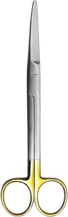 Хірургічні ножиці для перев'язки - 17 см, вигнуті, тупі кінці, з нержавіючої сталі. Підходять для котів та собак. Mayo Dissecting Blunt Scissors