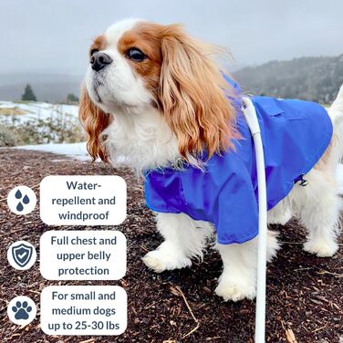 Водонепроникна куртка для собак DJANGO Highland, оливковий, розмір M, з капюшоном та отвором для шлейки