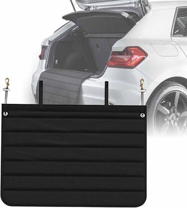 Захист для багажника автомобіля від бруду та подряпин для собак, 80x64 см, чорний. Водонепроникний, стійкий до розривів та подряпин. Килимок для транспортування собак та багажу в авто.