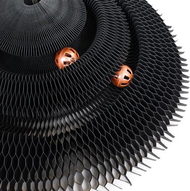 Котячий будиночок з картонної гофротари Treetop від CanadianCat - ігровий комплекс з кульками, чорний, 27,5 x 28 x 28 см