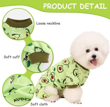 Піжама для собак: теплий комбінезон для Yorkie/Chihuahua, банан, зручний, XXS