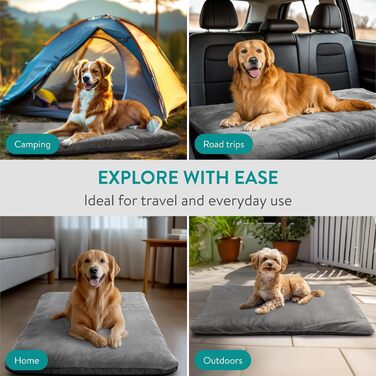 Термоковдра для собак та котів Navaris - м'яка підстилка для собак 100 x 70 см - тепла ковдра для собак та котів - сіра