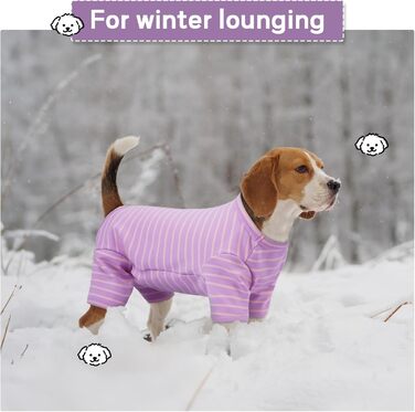 Піжама для собак LETSQK, теплий комбінезон для собак великих та малих порід, флісова піжама, еластична, для прання в машині, крій 