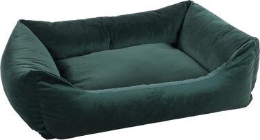 Крісло-ліжко для собак Flamingo Elena, прямокутне, рожевий, 80x67x22 см, антислизьке, можна прати, м'яке, розкішне, стильне