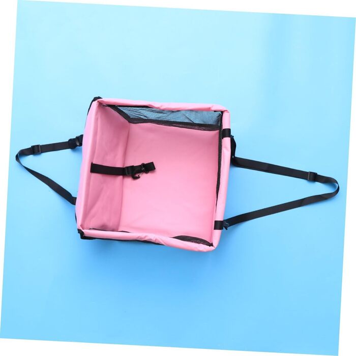 Автомобільна переноска для собак та котів BESPORTBLE - рожева, з регульованим ременем безпеки