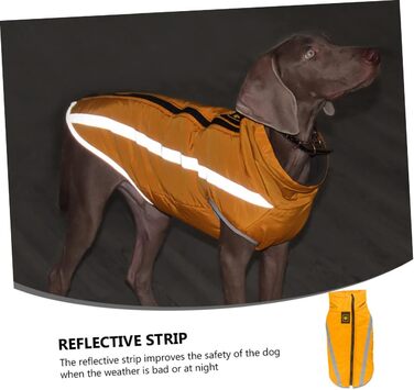 Жовтий водонепроникний дощовик для собак, дощовик для цуценят, 50x60 см