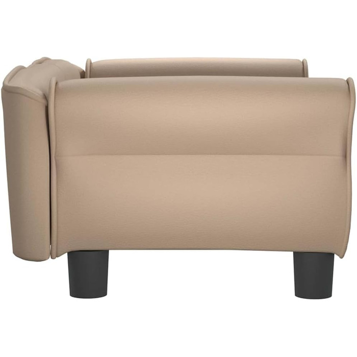 Ляжка для собак, м'яка подушка для собак, диван-софа для маленьких собак, лежанка для домашніх тварин, котяча лежанка, кавово-коричневий кожзам