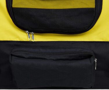 ZEYUAN 2-в-1 Причіп для велосипеда та візок для прогулянок, причіп для собак, велосипедний візок для собак, комфортний візок, причіп для тварин на велосипеді, жовто-чорний