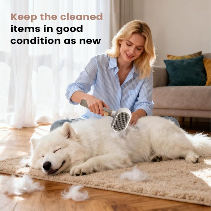 Щітка для собак та котів, видалення шерсті, масажна, для дому та офісу