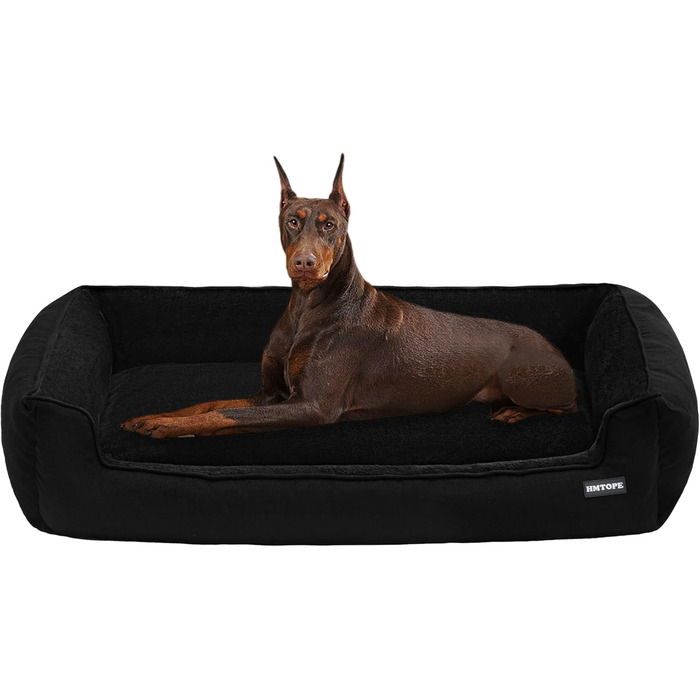 Ліжко для собак, м'яке софа-кімнатне, знімний чохол, сірий, 90x75x25 см