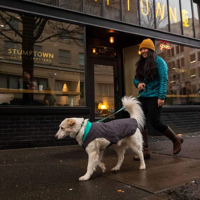 RUFFWEAR Stumptown куртка для собак, утеплена і зносостійка, сіра, розмір S