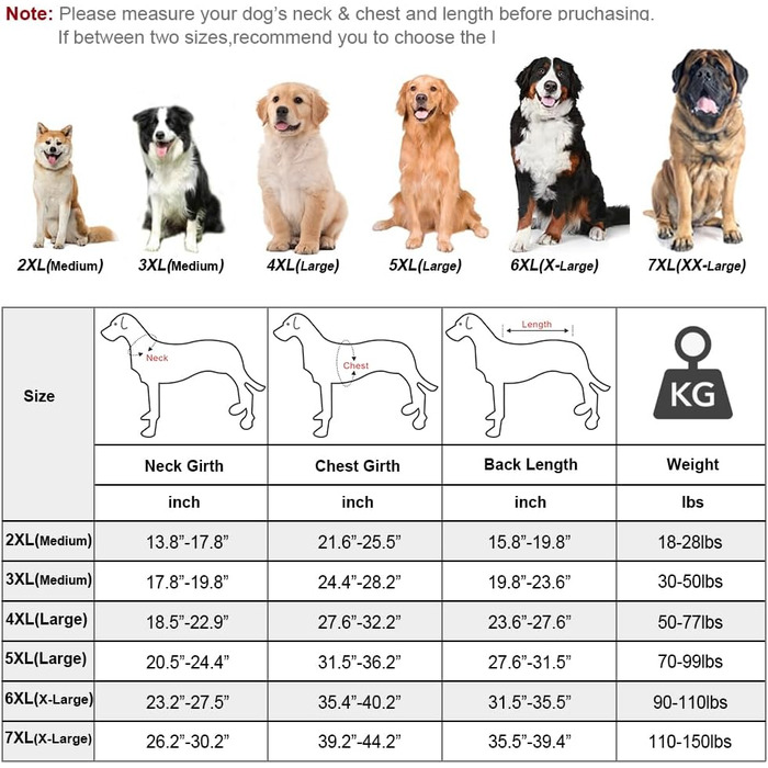 Піжама для собак великих і надвеликих порід, розтяжна, для дорослих собак, 6XL, чорний колір