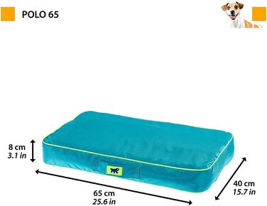 Ортопедичний лежак для собак та котів FERPLAST Polo - 80x50x8 см (BLAU)