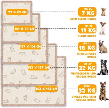 Водонепроникний плед для собак, флісова ковдра для тварин, ковдра для котів + 3 іграшки для жування, для середніх та великих собак, котів, 152 x 127 см, XL, ручне прання, двосторонній чохол для дивану, захисний, Бежевий XL (152 x 127 см)