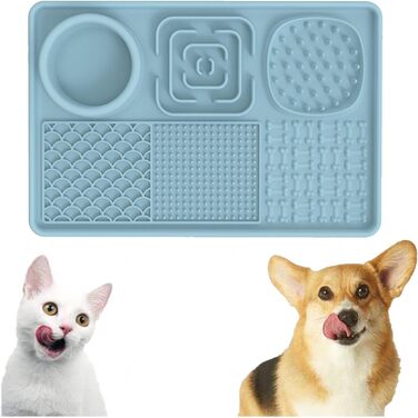 Килимок для собак Leckmatte, силіконовий, антиковзкий, для грумінгу та тренувань (Blue)