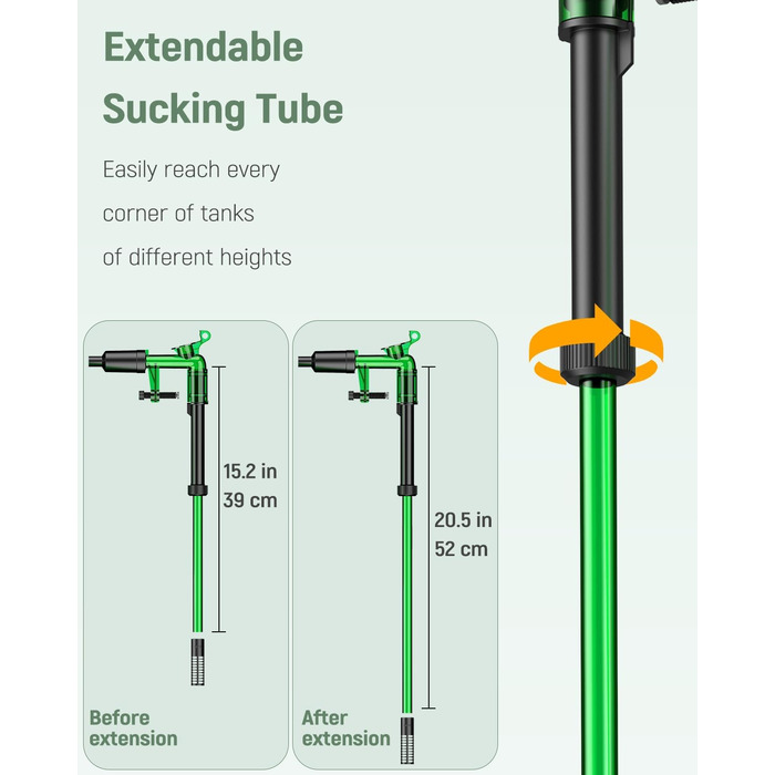 Набір для чищення акваріума Pawfly: сифон, пилосос, шланг 1.8 м, інструмент для догляду за акваріумом