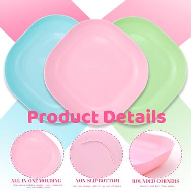 Набір мисок для котів GMMG, 6 шт., кераміка, плоскі, для годування котів