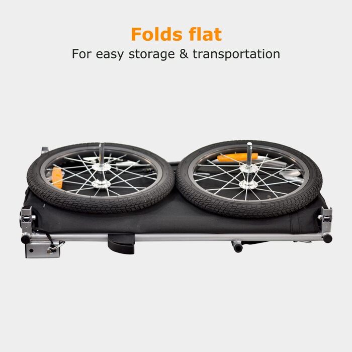 Фahrrad Lastenanhänger Tiggo Cargo II: вантажний велосипедний причіп, 130 літрів, зелений, складна конструкція