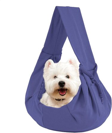 Сумка-переноска для котів та цуценят, блакитна, з сумкою для дрібних собак