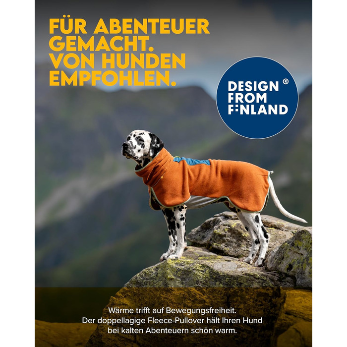 Вовняний Вовк Alpha 360 Флісовий Пуловер для Великих Собак, Розмір 65, Теракотовий - Теплий та М'який Пуловер з Регульованою Посадкою, 100% Перероблених Матеріалів