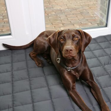 Килимок для собак Your Gear Lana, 160x100 см - м'яка підстилка для великих собак, бавовна Oeko-Tex, міцний, водонепроникний, для дому та вулиці, альтернатива собачому ліжку