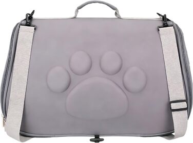 М'яка переноска для тварин на плечі - переноска для цуценят на плечі для подорожей | Для подорожей, походів, літака, кемпінгу, щоденних поїздок, візитів до ветеринара, міста та подорожей рюкзаком, сіра M