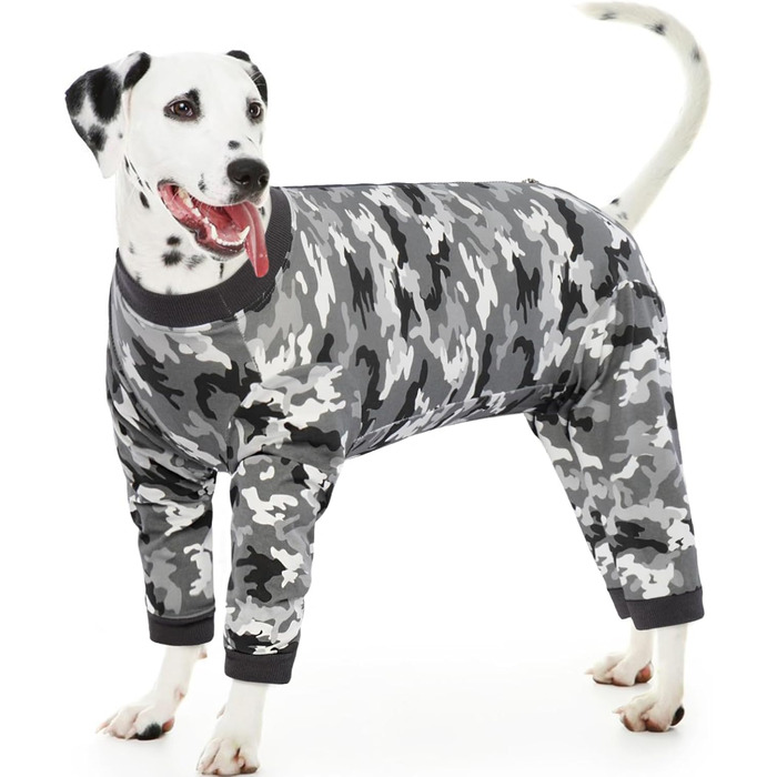 Комбінезон для собак після операції Kuoser, після кастрації/стерилізації, камуфляжний, для великих собак, з довгими рукавами, альтернатива нашийнику, розміри L/XL