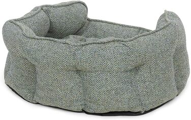 Килимок для собак Petface Sage Fischgräten, овал, низький, розмір S, сірий, візерунок 'риб'яча кістка'