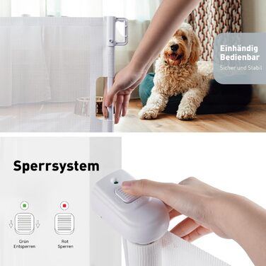 Захист для сходів Hawthyhome: розтяжне дитяче та захисне ворота для тварин (0-140 см, білий)