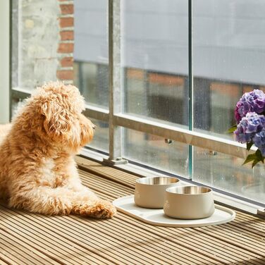 DOG Copenhagen Libra антипригарний водонепроникний килимок для годування собак, Coffee Cream, розмір S