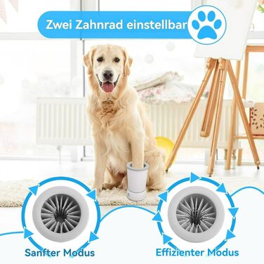 Pawclean Pro: очищувач лап для собак Pfotenjoy, 360° очищення, USB, тихий, без стресу