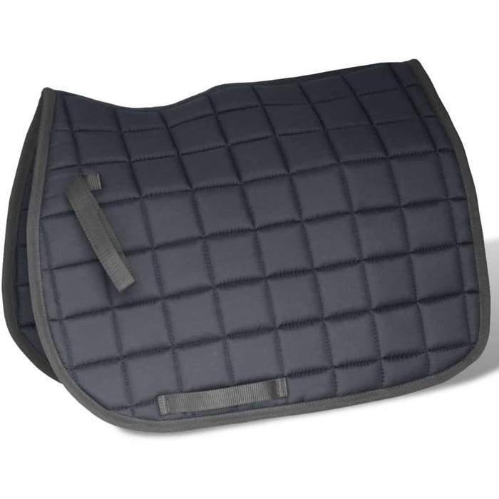 Сідло для коня vidaXL 17,5'' з натуральної шкіри, чорне, комплект 12 см, аксесуари для верхової їзди