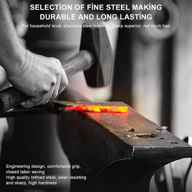 Набір для грумінгу собак: професійна шерстьова ножиці з нержавіючої сталі, набір для догляду за шерстю, тример, гребінець, для собак та котів