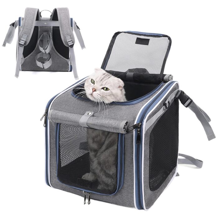 Транспортна коробка для собак на велосипед | Складаний кошик для собак та домашніх тварин | Безпечні прогулянки, подорожі, сімейний відпочинок