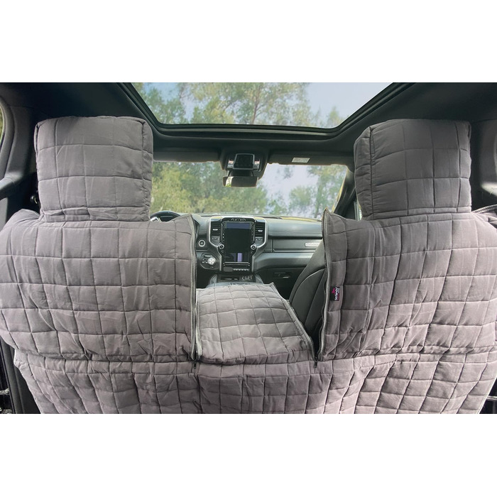 Tierlando® Автоковдра з бавовни XXL для пікапів та SUV, 240x170 см, сірий графіт