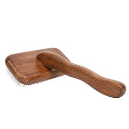 Дерев'яний гребінь для грумінгу собак та котів. Масажний гребінь, антиковзаюча ручка. Підходить для довгошерстих та короткошерстих тварин. Аксесуар для догляду за шерстю