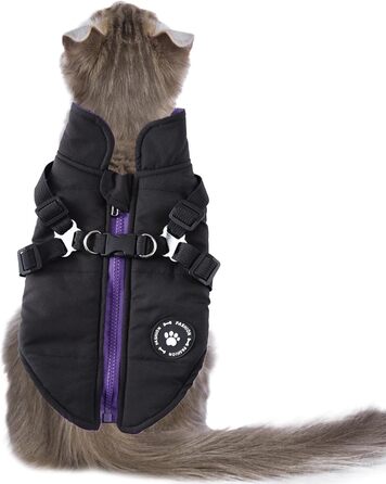 Тепла жилетка для собак з повдком, водонепроникна куртка для собак з повдком, для середніх та великих собак, зелений (чорний, XL)