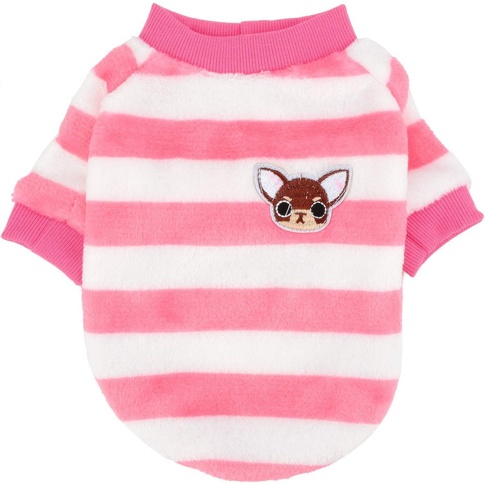 Теплий зимовий пуловер для собак ZUNEA, тепла флісова куртка для цуценят, стильний светр для дівчаток та хлопчиків, рожевий, розмір L (2XL)