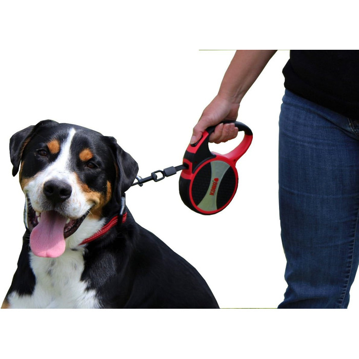 Рулетка для собак KONG Terrain, середнього розміру, фуксія