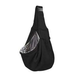 Транспортер для домашніх тварин - переноска для котів та собак з регульованим ременем. Зручна переноска для маленьких собак, цуценят, кошенят. Ідеально для прогулянок, подорожей. Чорний колір.